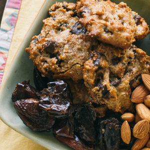 Almond Meal, Date & Chocolate Cookies