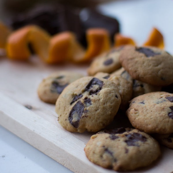 Hazelnut Orange Chocolate Chunk Cookies