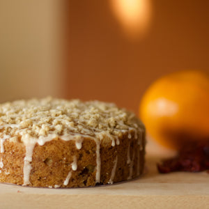 Cranberry Orange Streusel Cake