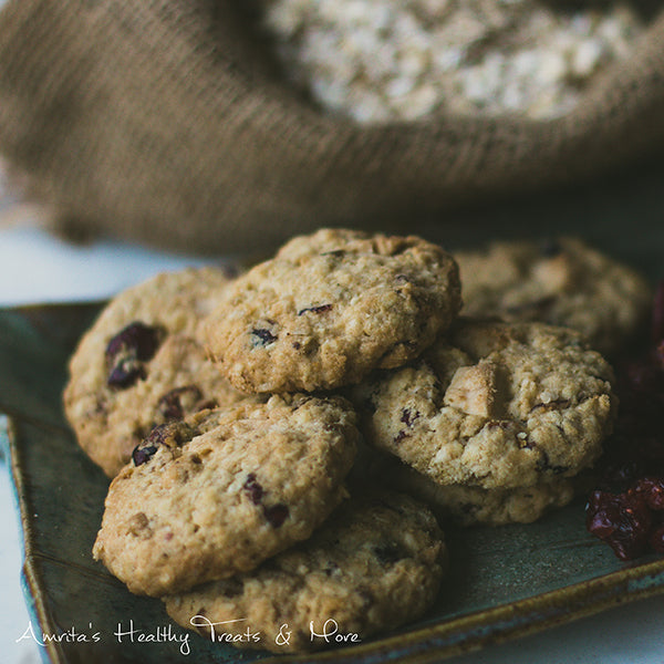 Oat Cranberry White Chocolate Cookies