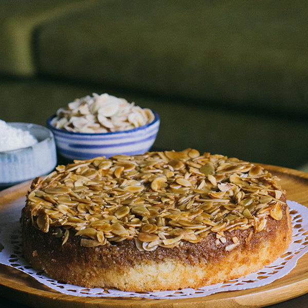 Salted Caramel Almond Cake