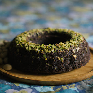 Zucchini Pistachio Chocolate Cake