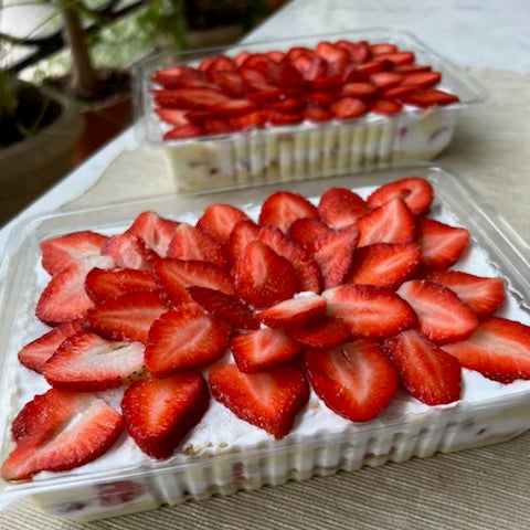 Strawberries & Cream Pudding