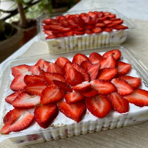 Strawberries & Cream Pudding